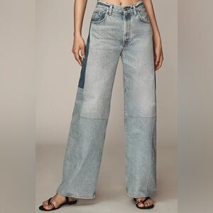 NEW Citizens of Humanity Reworked Paloma Mid-Rise Wide-Leg Jeans, Size 30